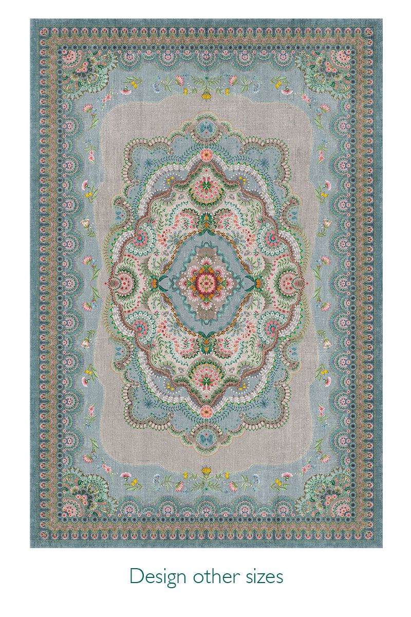 Tapis Majorelle par Pip Pastel Bleu