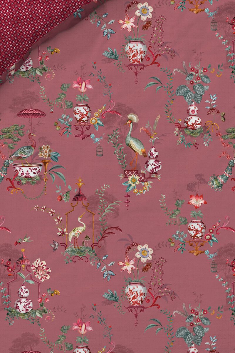 Bettbezug Chinese Porcelain Rosa