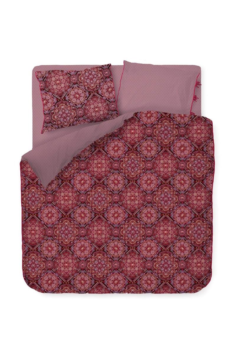 Duvet Cover Il Mosaico Dark Red