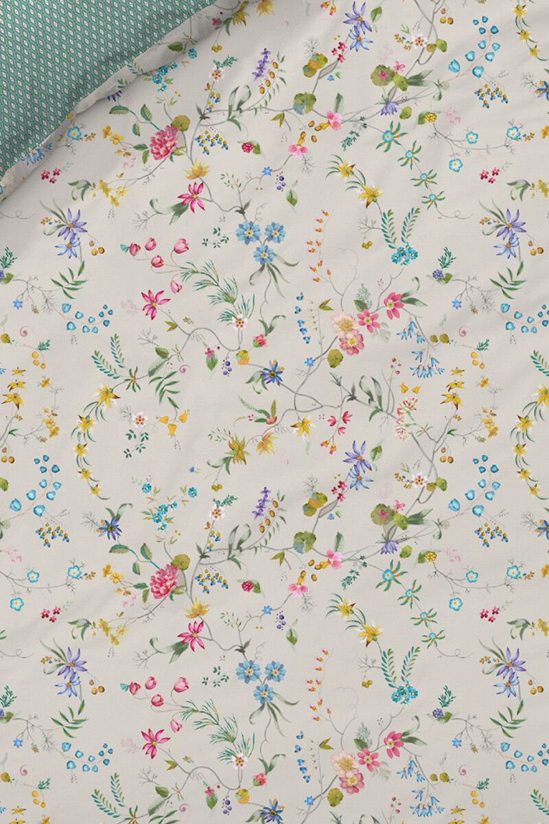 Duvet Cover Petites Fleurs Khaki