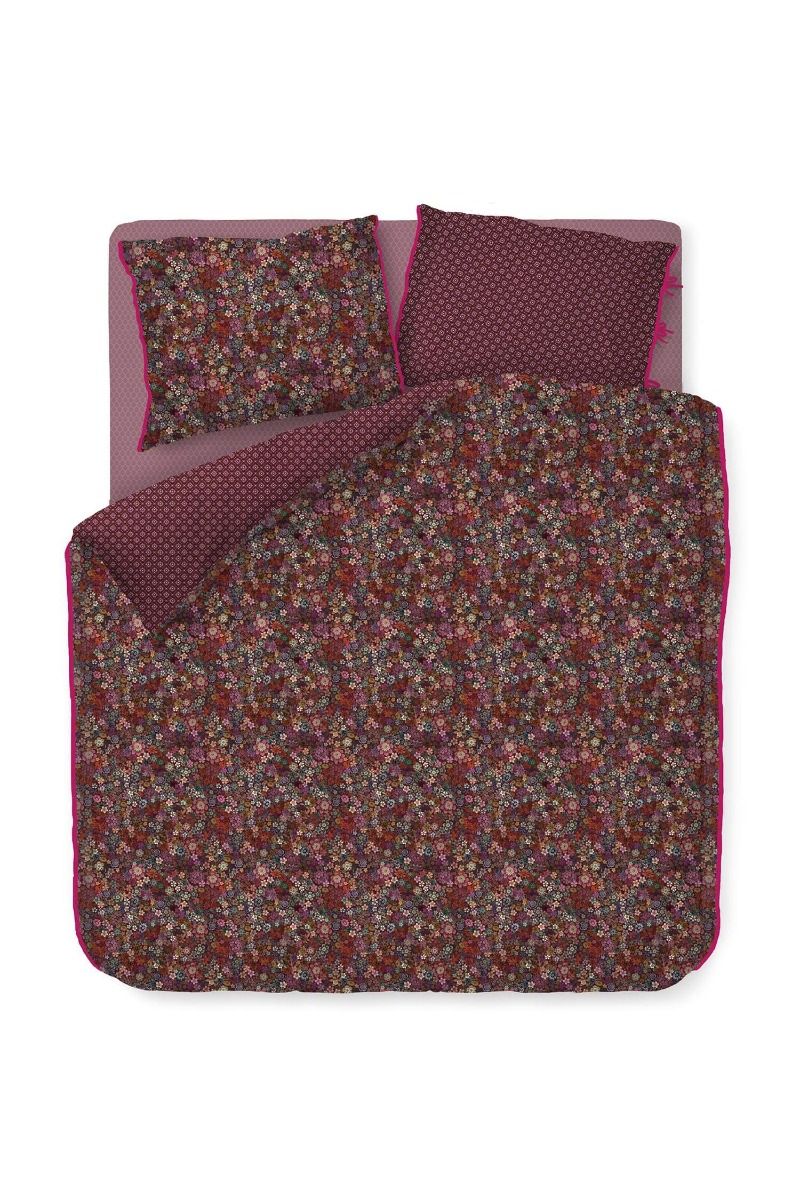 Duvet Cover Set Tutti i Fiori Dark Red