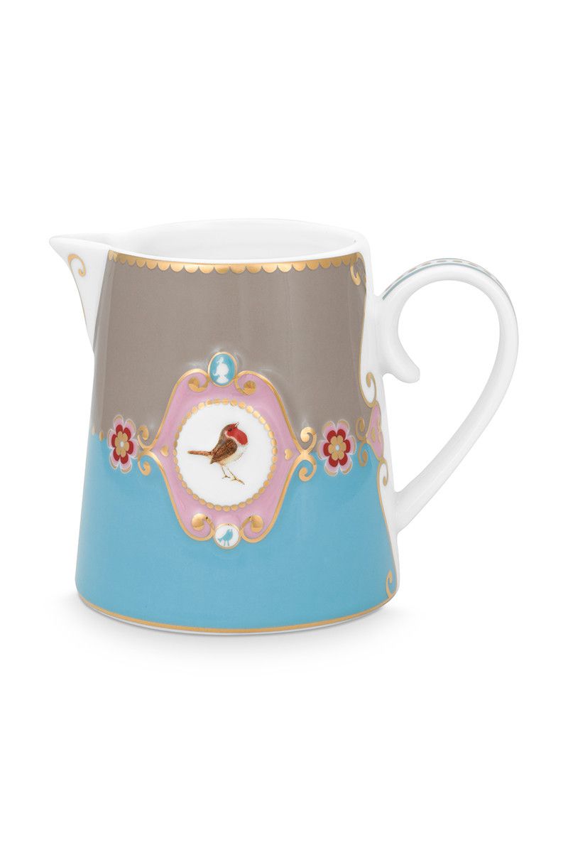 Love Birds Kanne Klein Blau/Khaki