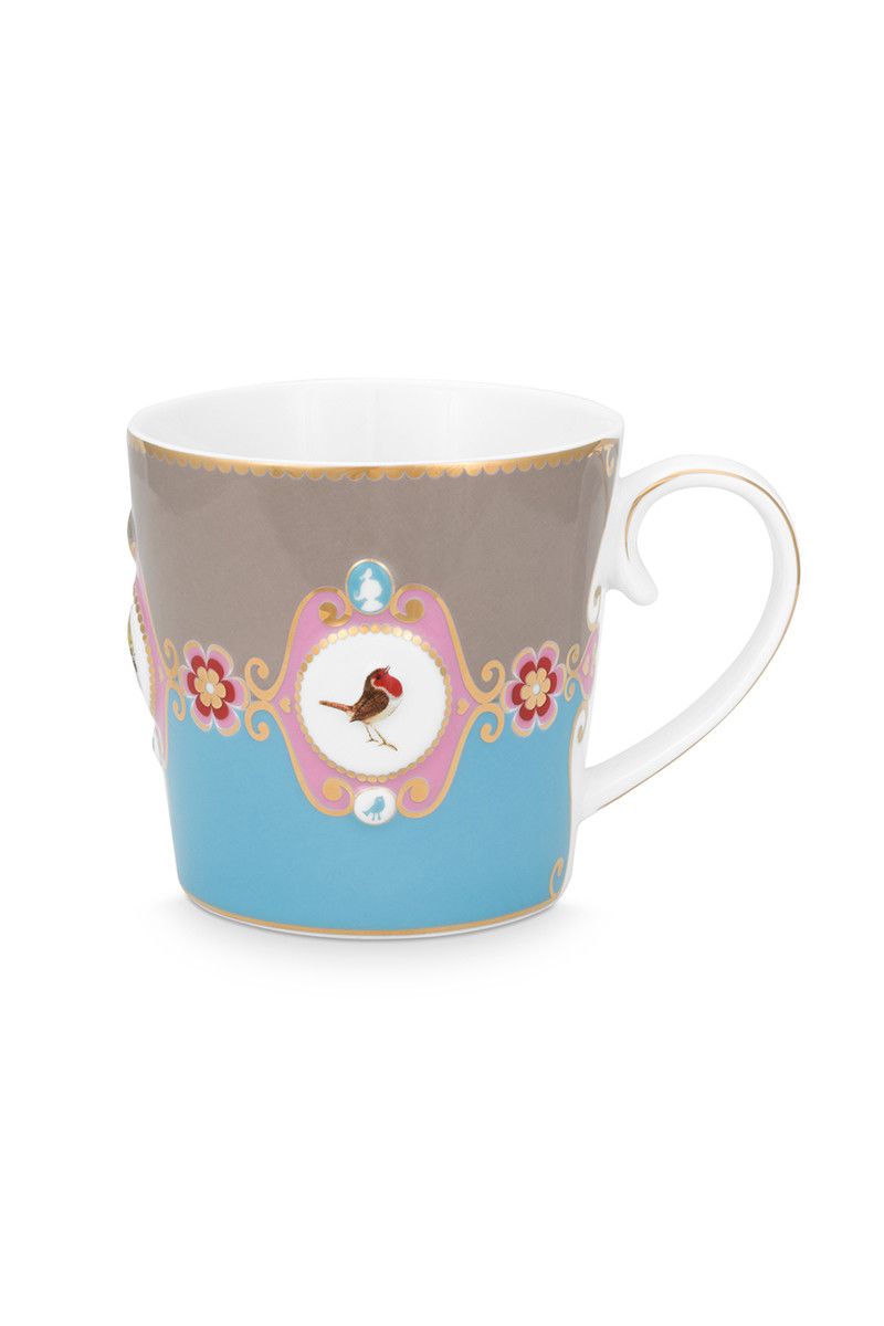 Love Birds Mug Small Blue/Khaki