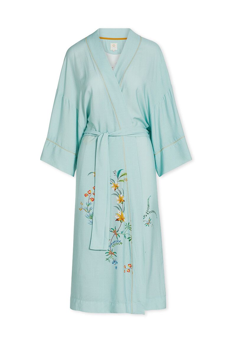 Kimono Grand Fleur Blauw