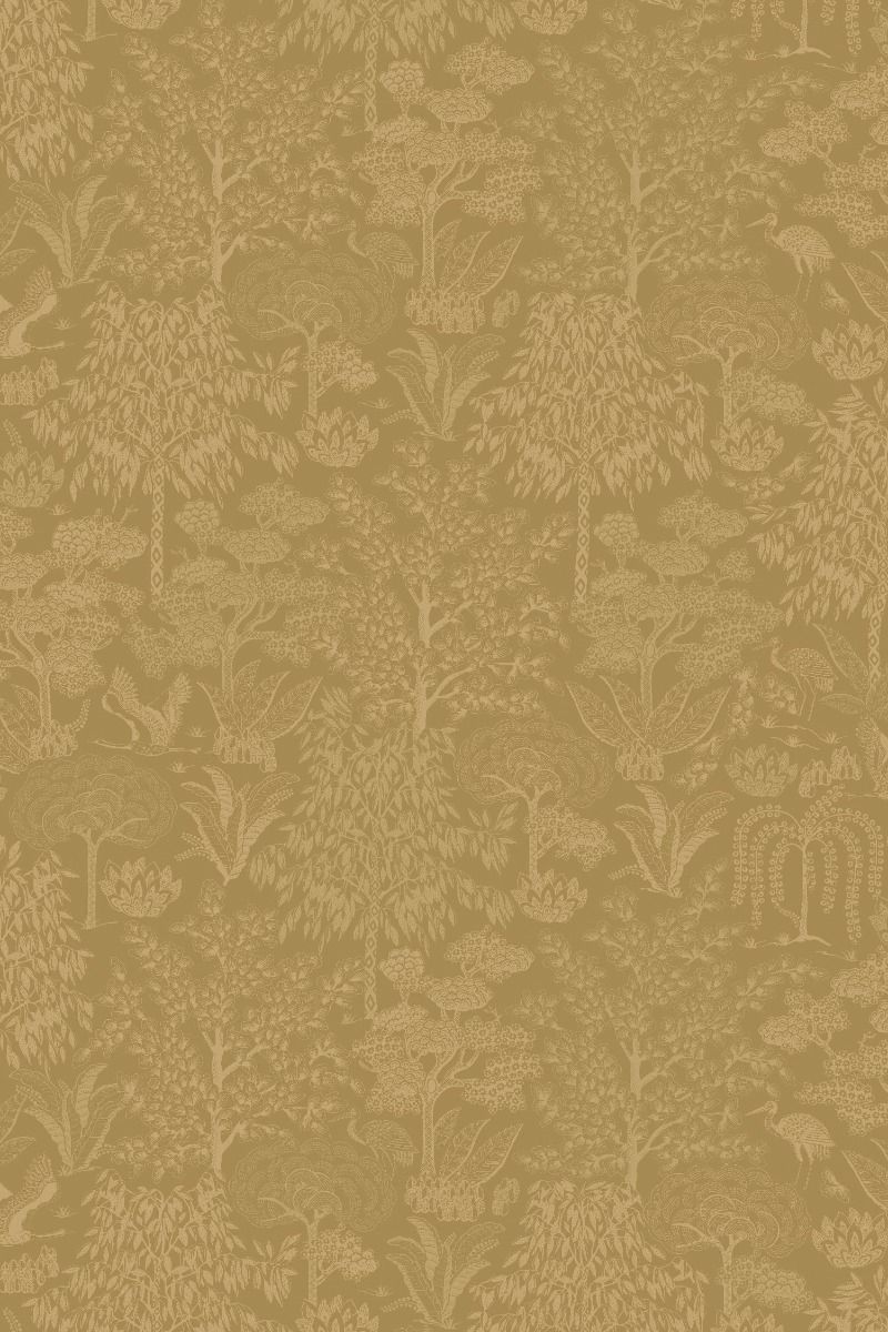 Pip Studio Papier Peint Intissé Origami Tree Ocre/Or
