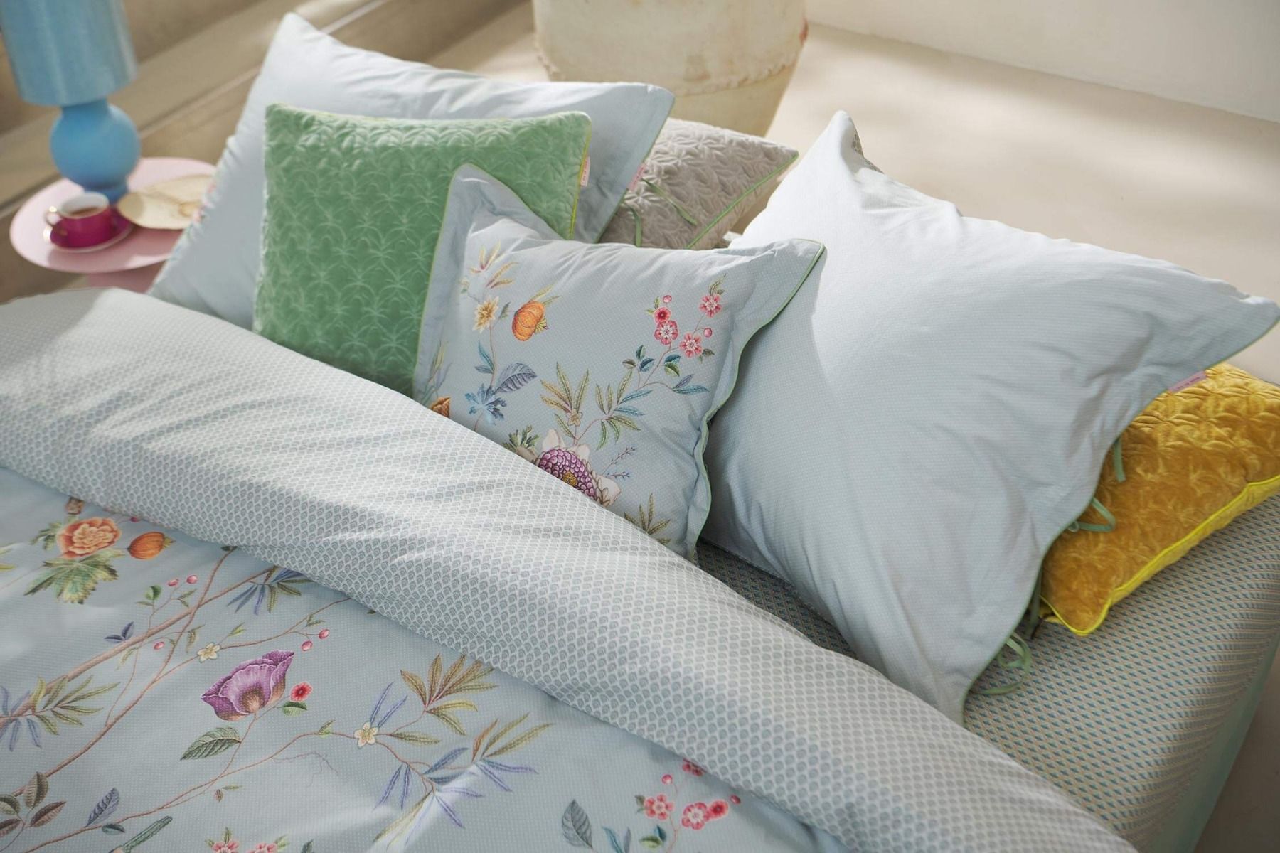 Duvet Cover Set Il Paradiso Light Blue