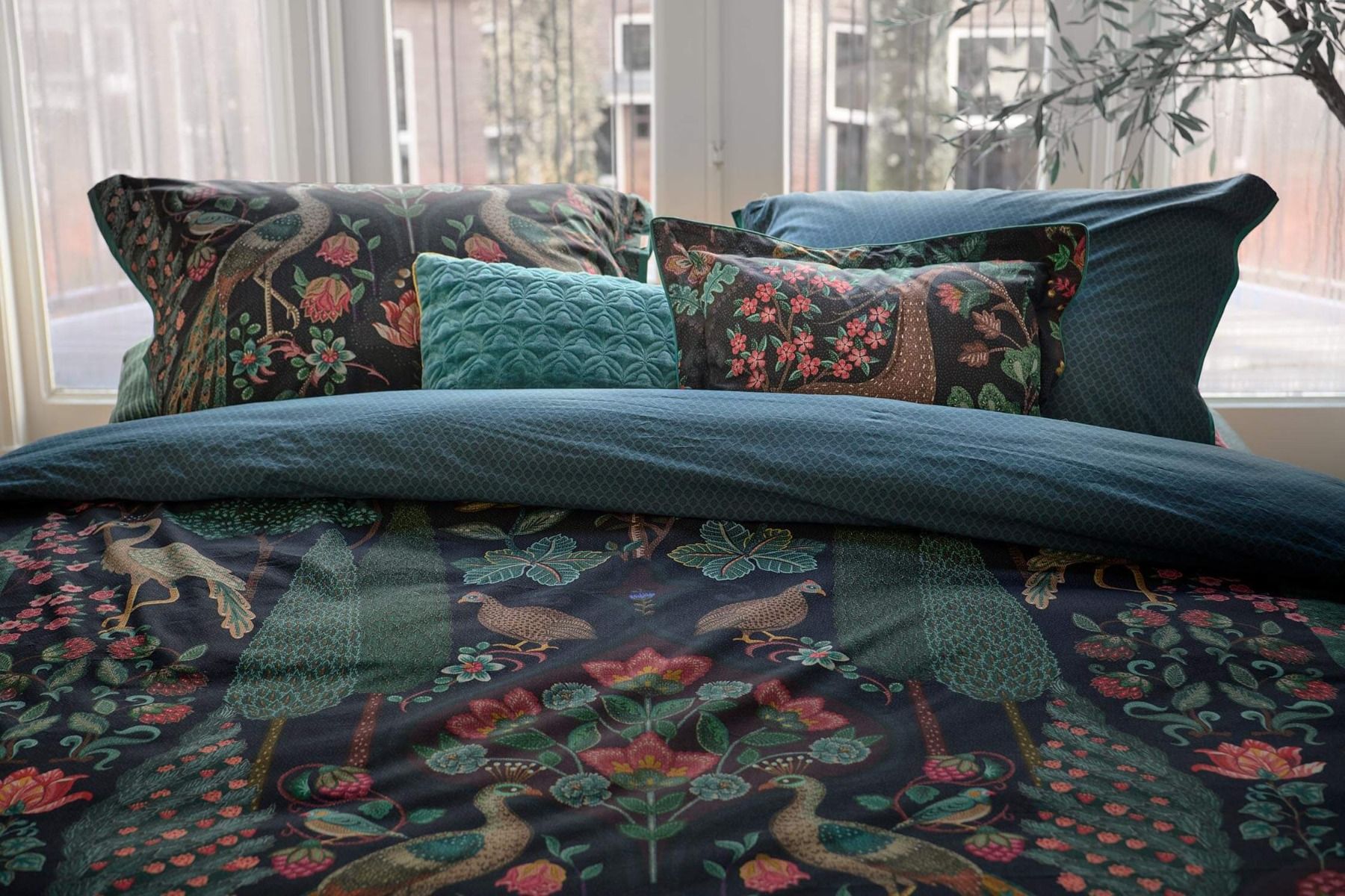 Cushion Velvet Quilty Dreams Blue