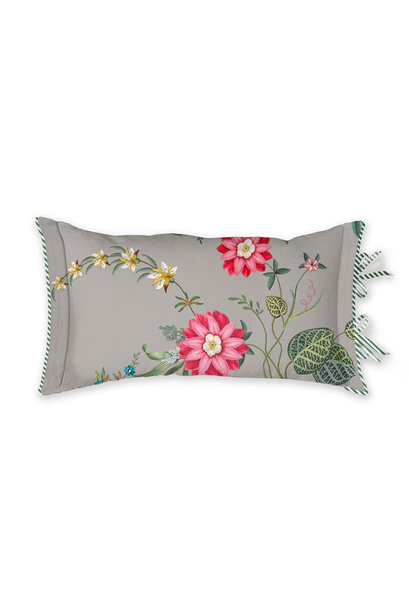 Rechteckiges Zierkissen Petites Fleurs Khaki