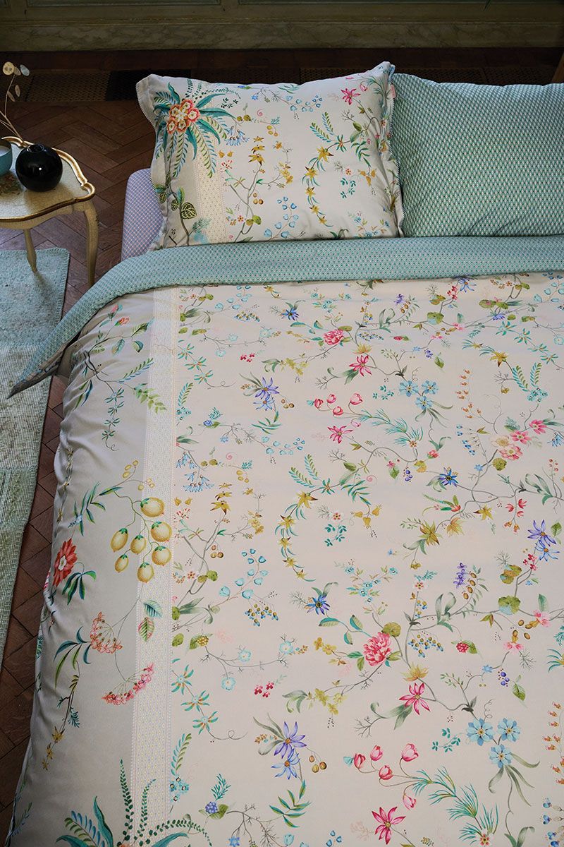 Duvet Cover Petites Fleurs Khaki