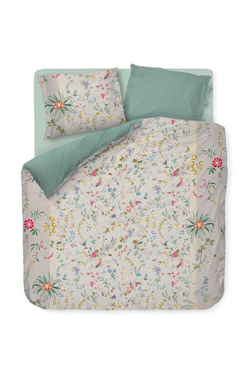 Duvet Cover Petites Fleurs Khaki