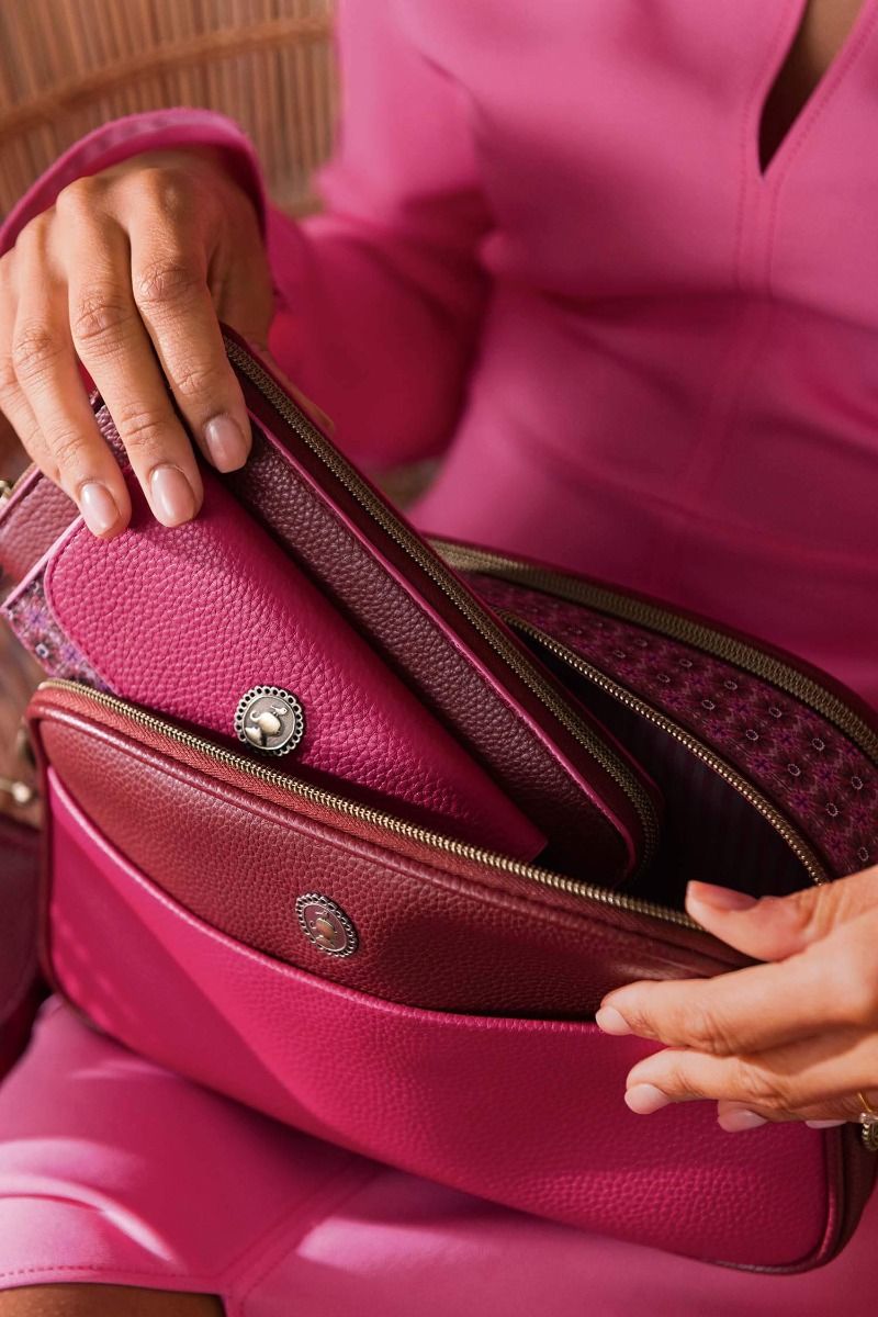 Sac Bandoulière Uni Rouge