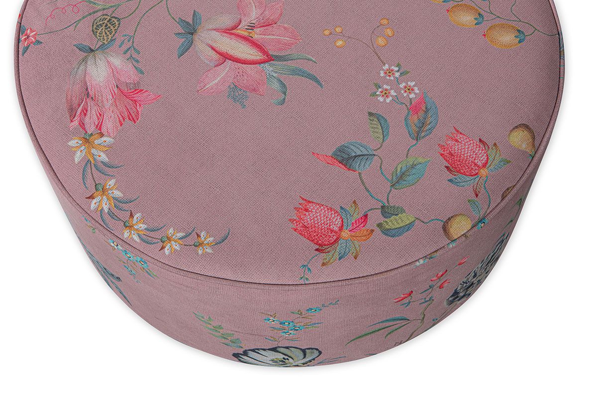 Grand Pouf Fleur Grandeur Rose