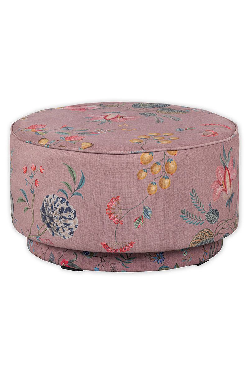 Grand Pouf Fleur Grandeur Rose