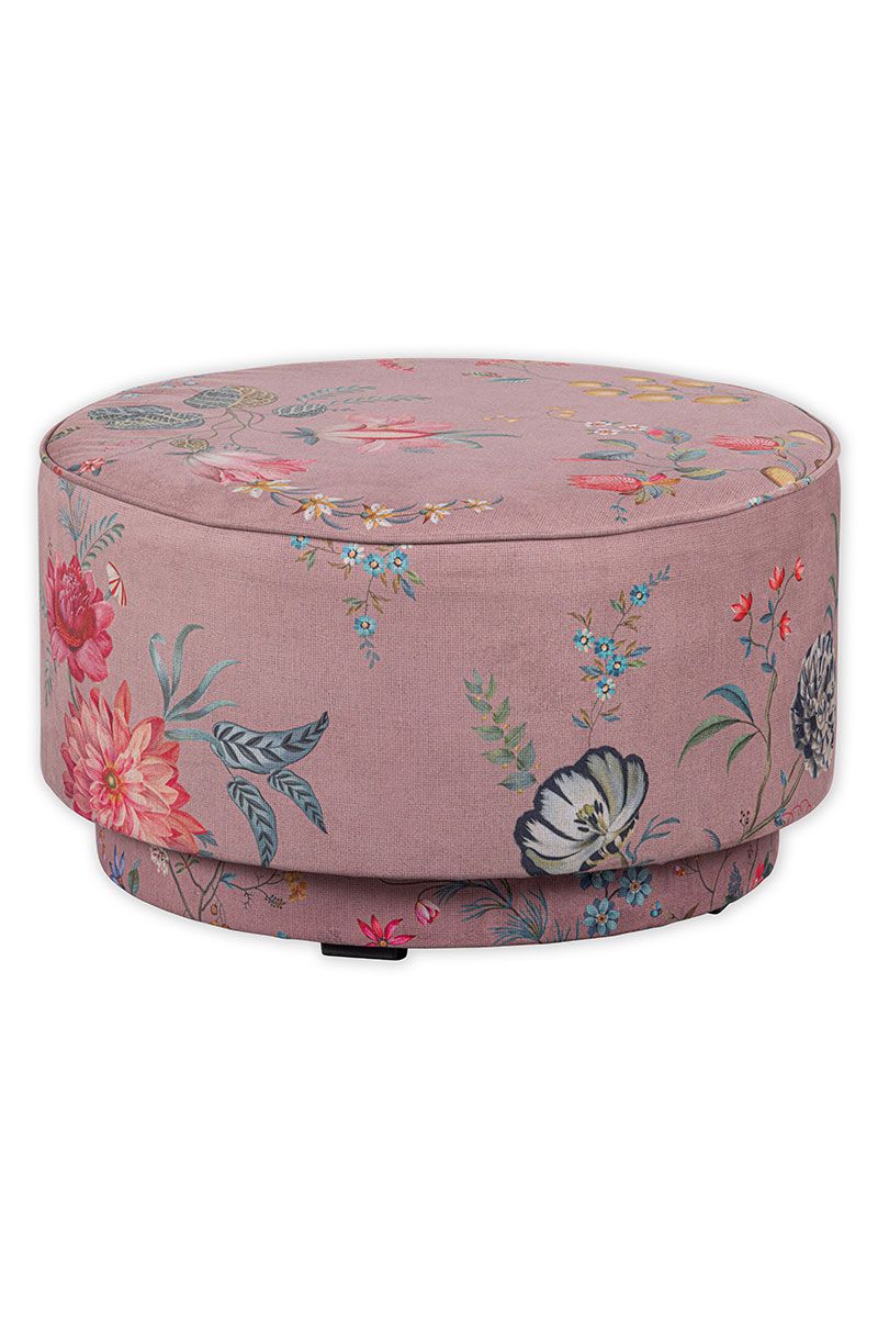 Grand Pouf Fleur Grandeur Rose