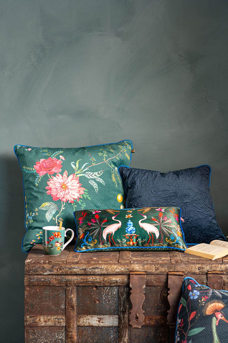 Sierkussen Quilted Donkerblauw