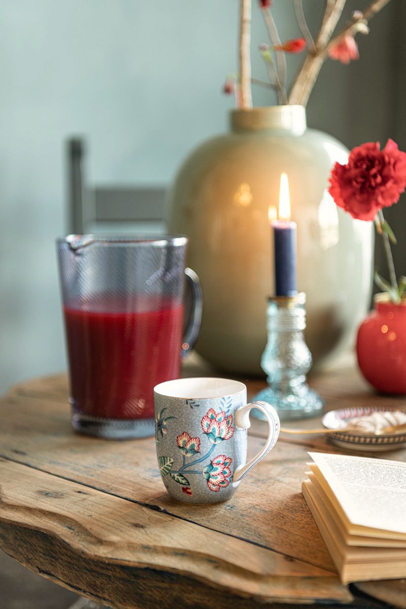 Flower Festival Mug Small Light Blue