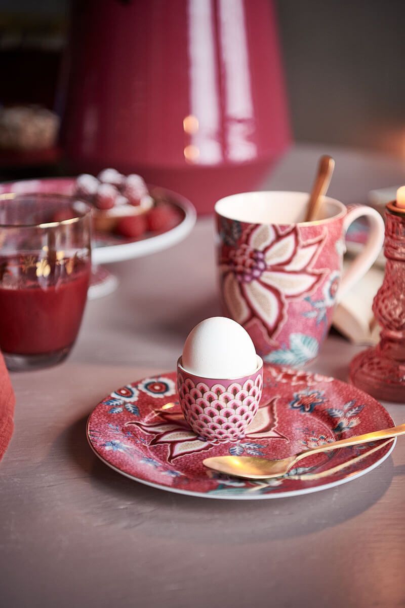 Flower Festival Egg Cup Red/Dark Pink