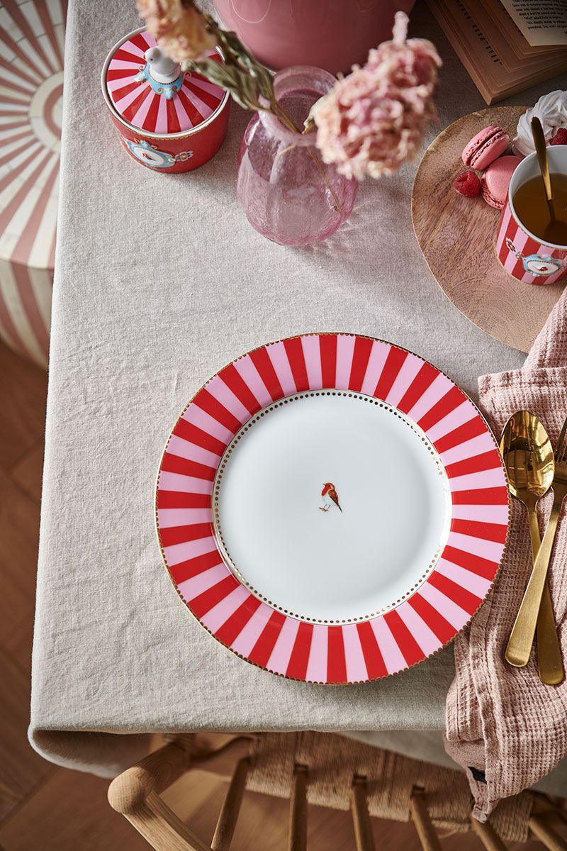 Assiette plate Rose