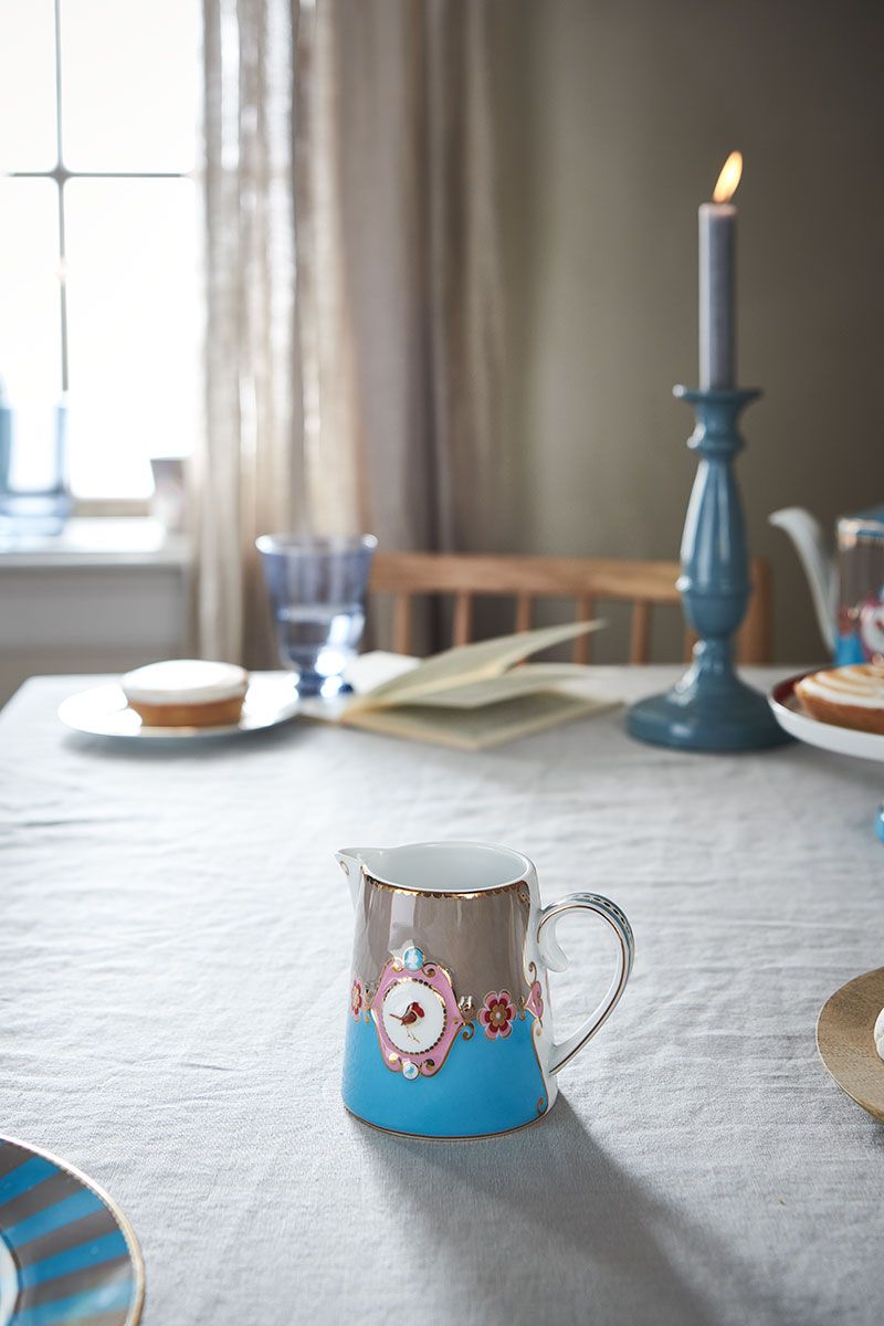 Love Birds Kanne Klein Blau/Khaki