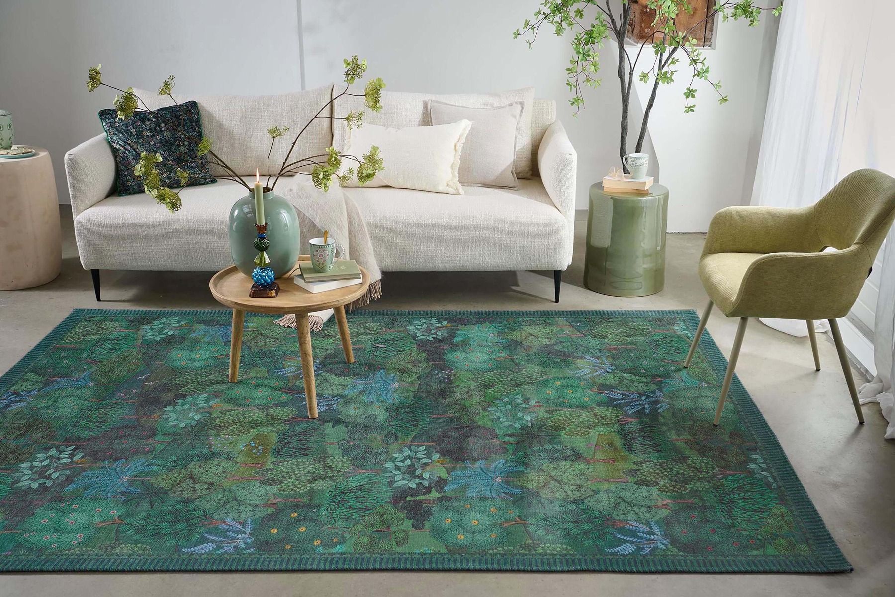 Tapis Jardin de Noche by Pip Vert Foncé