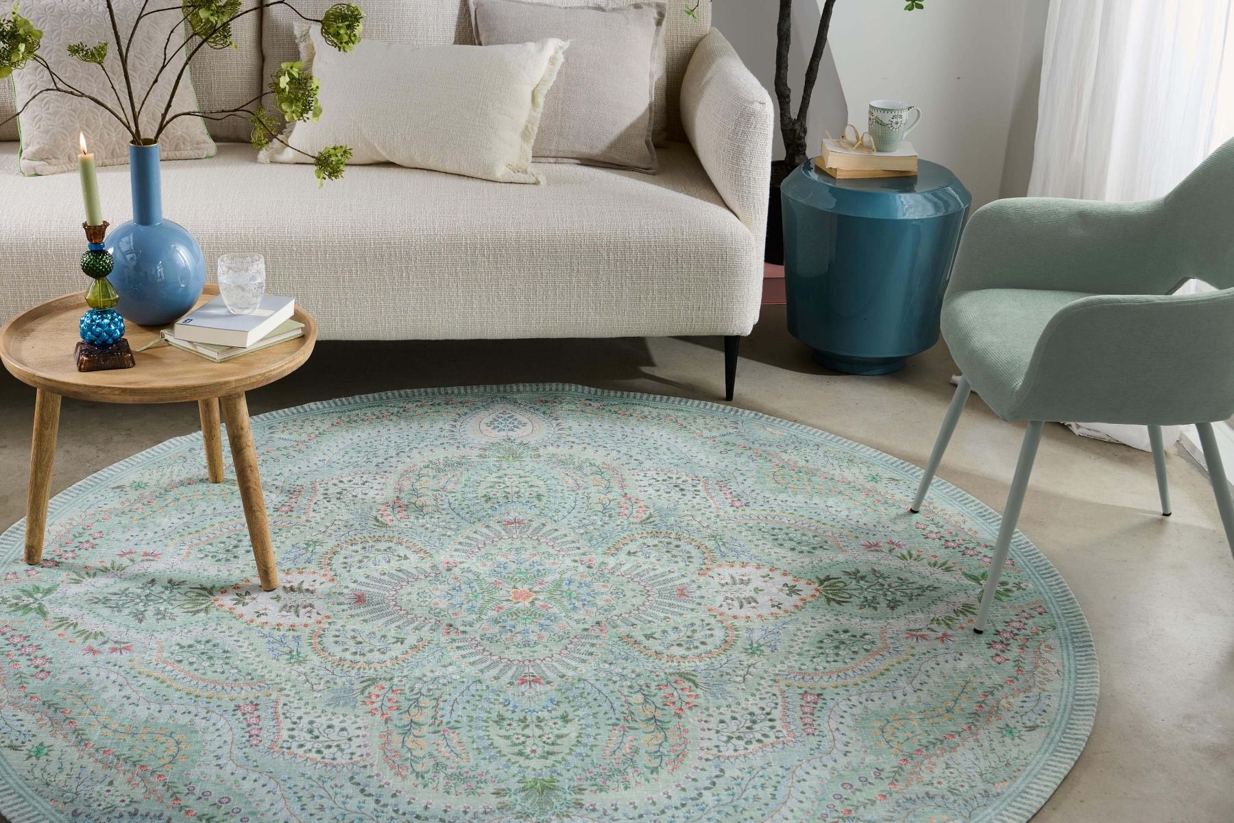 Rond Vloerkleed Alfombra by Pip Lichtgroen