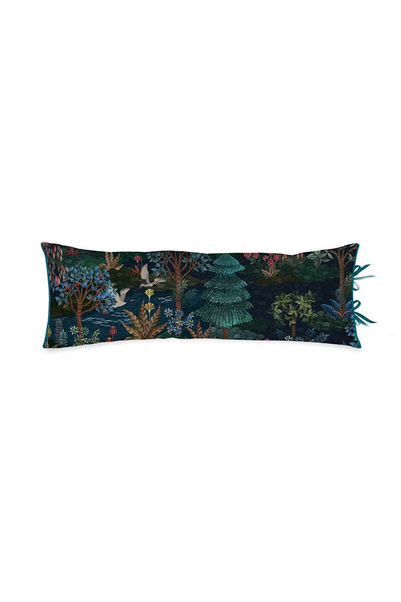 Rechthoekig Sierkussen Lang Pip Garden Donker Blauw