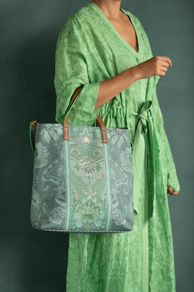 Shopper Vierkant Kyoto Festival Groen