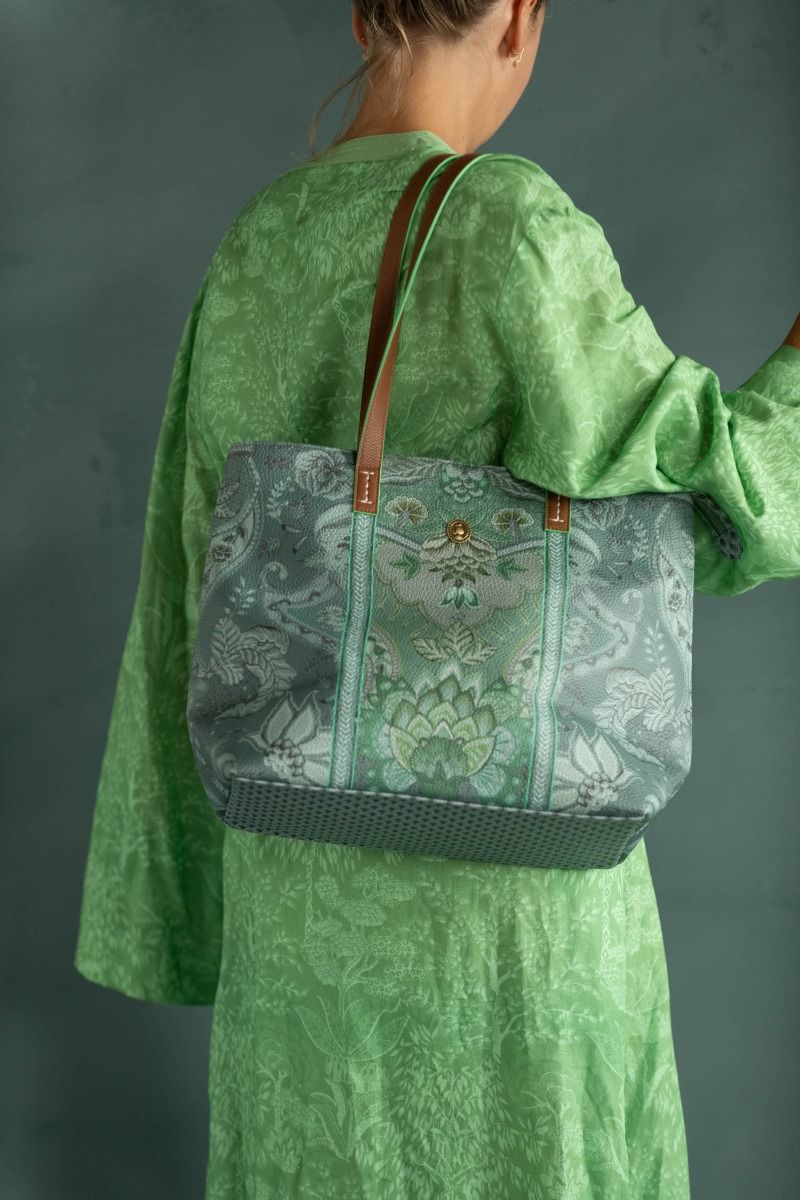 Shopper Medium Kyoto Festival Groen