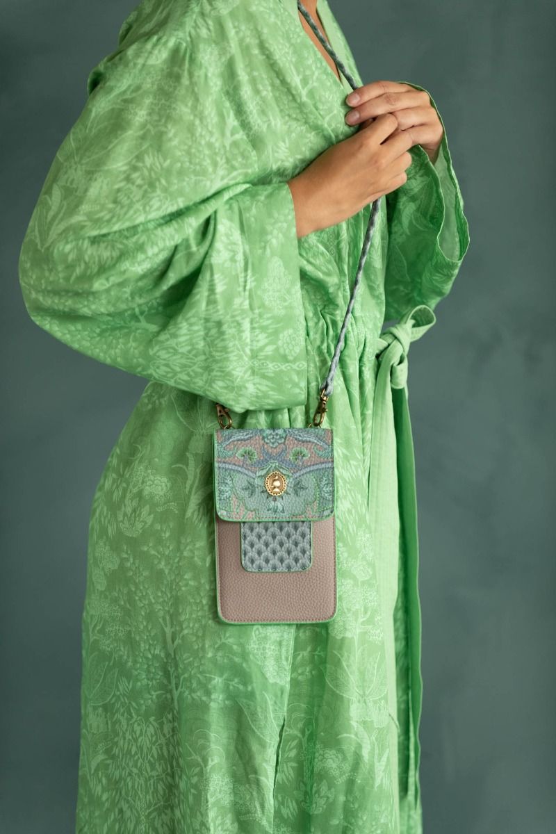 Phone Bag Kyoto Festival Green/Khaki