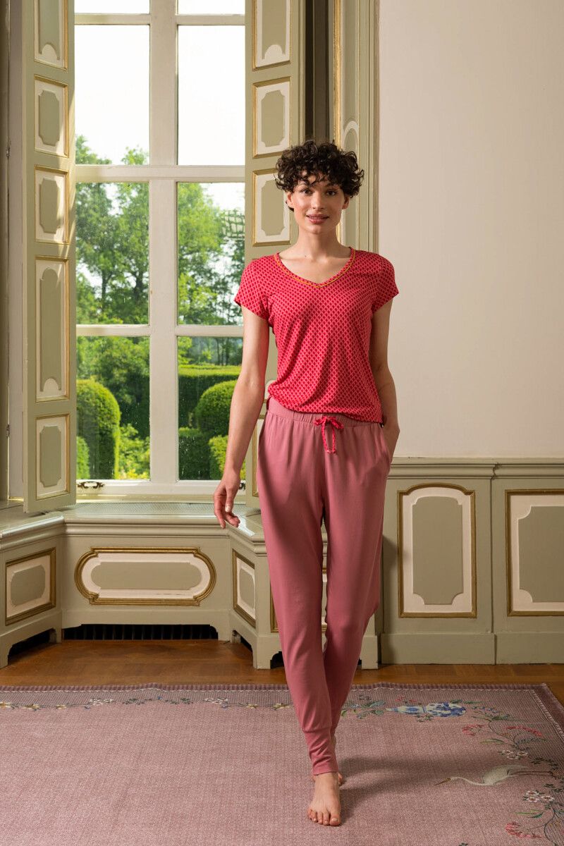 Top Korte Mouw Suki Rood