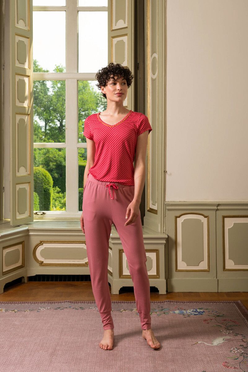 Top Korte Mouw Suki Rood