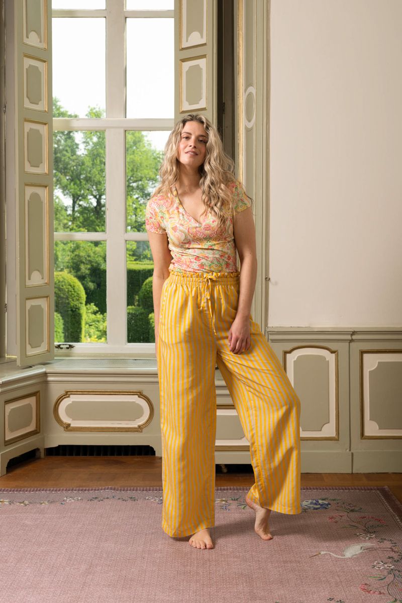 Lange Hose Sumo Stripe Gelb