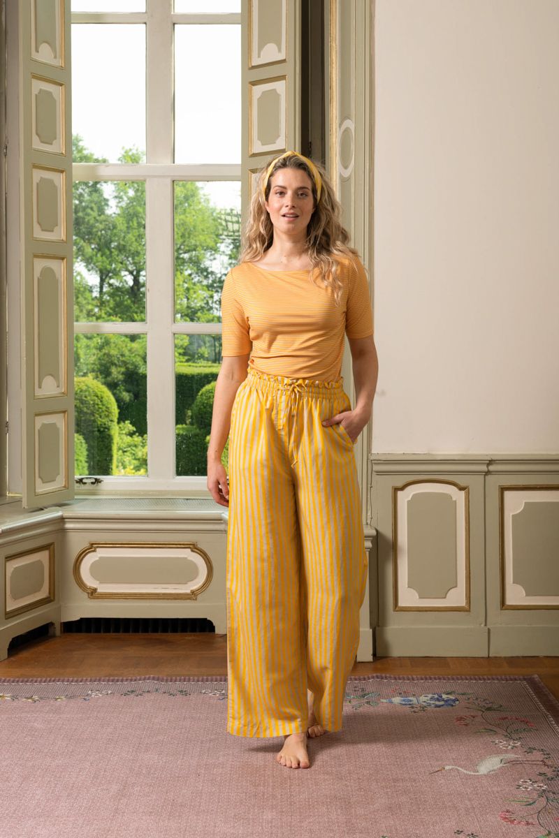 Lange Hose Sumo Stripe Gelb