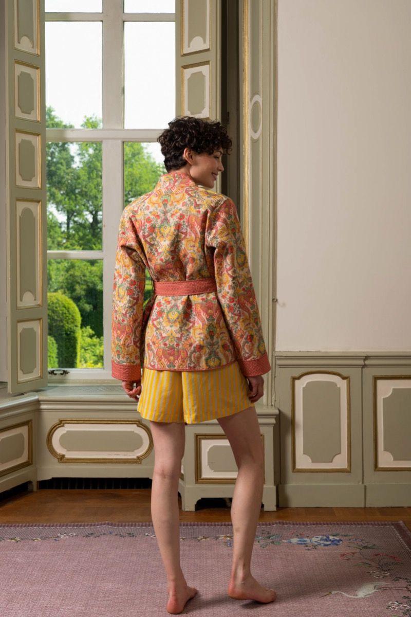 Vest Quilted Kyoto Festival Geel