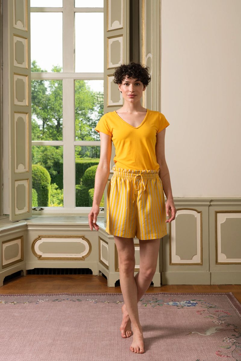 Kurze Hose Sumo Stripe Gelb