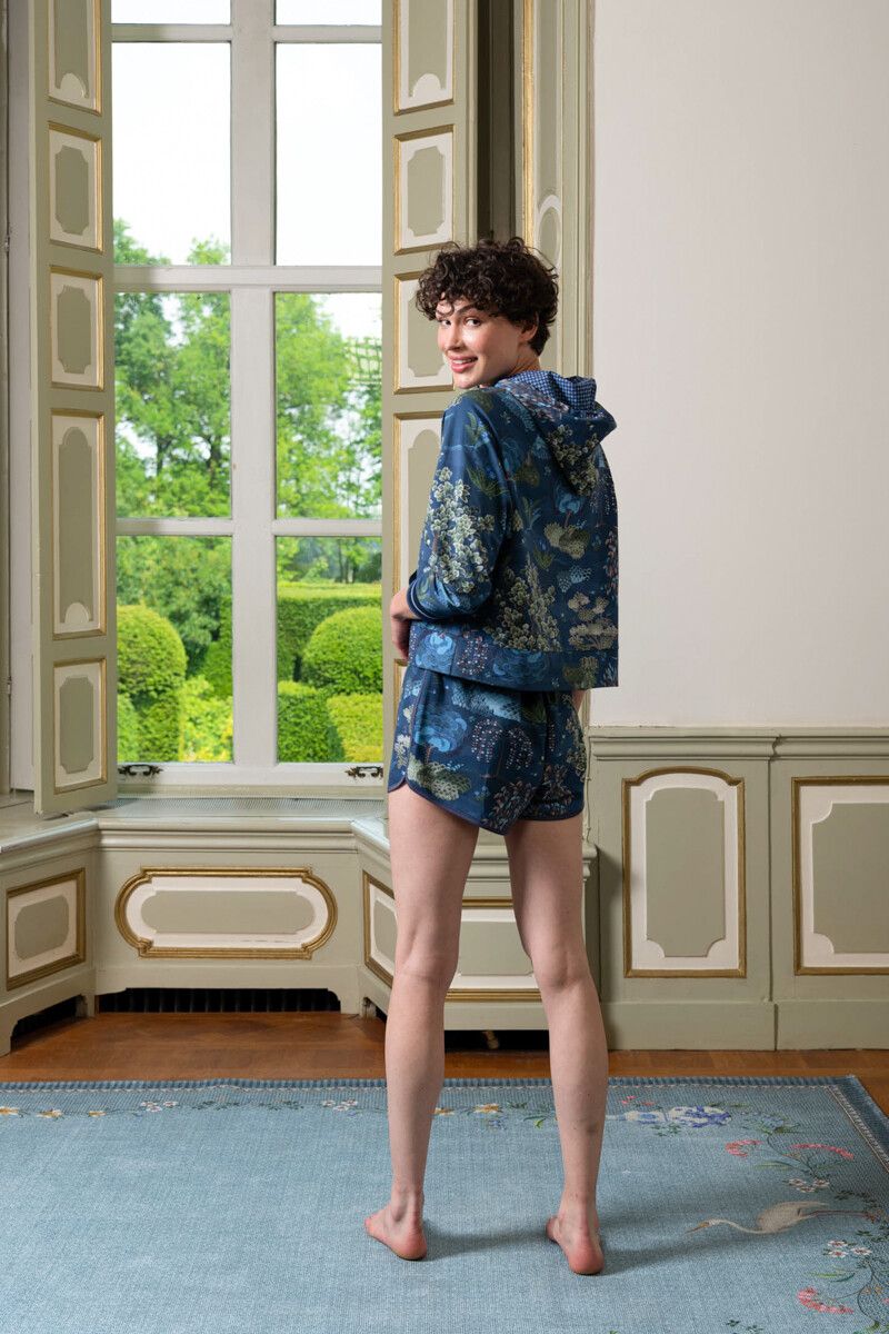 Shorts Japanese Garden Blue