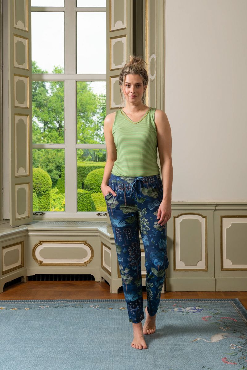 Top Sleeveless Little Sumo Stripe Green