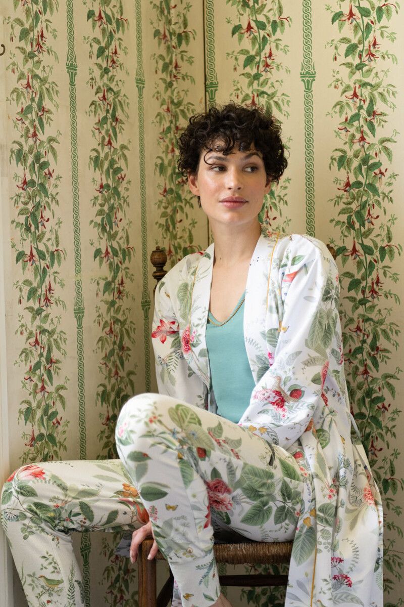 Kimono Oriental Dreams White