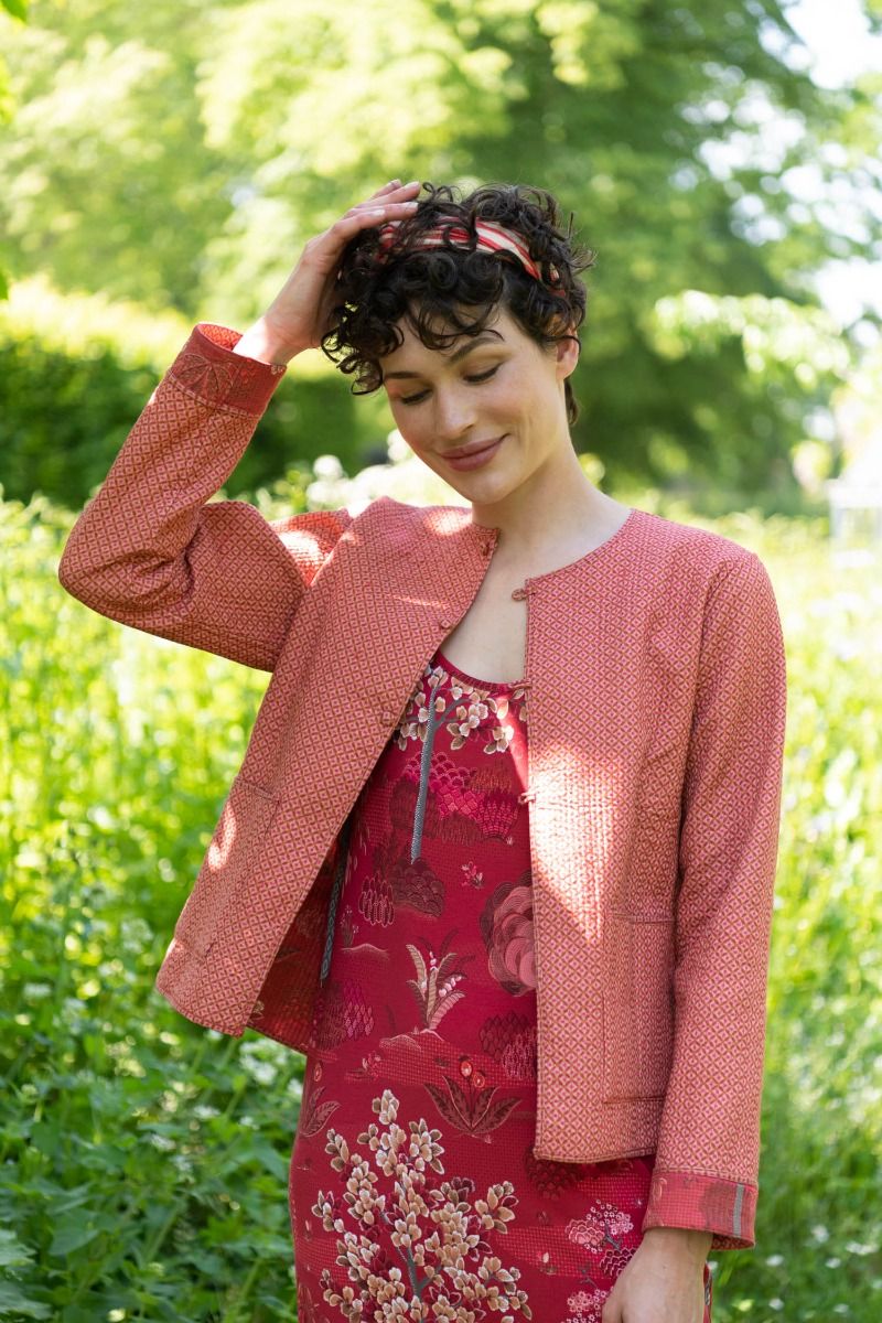Vest Quilted Japanese Garden Rood