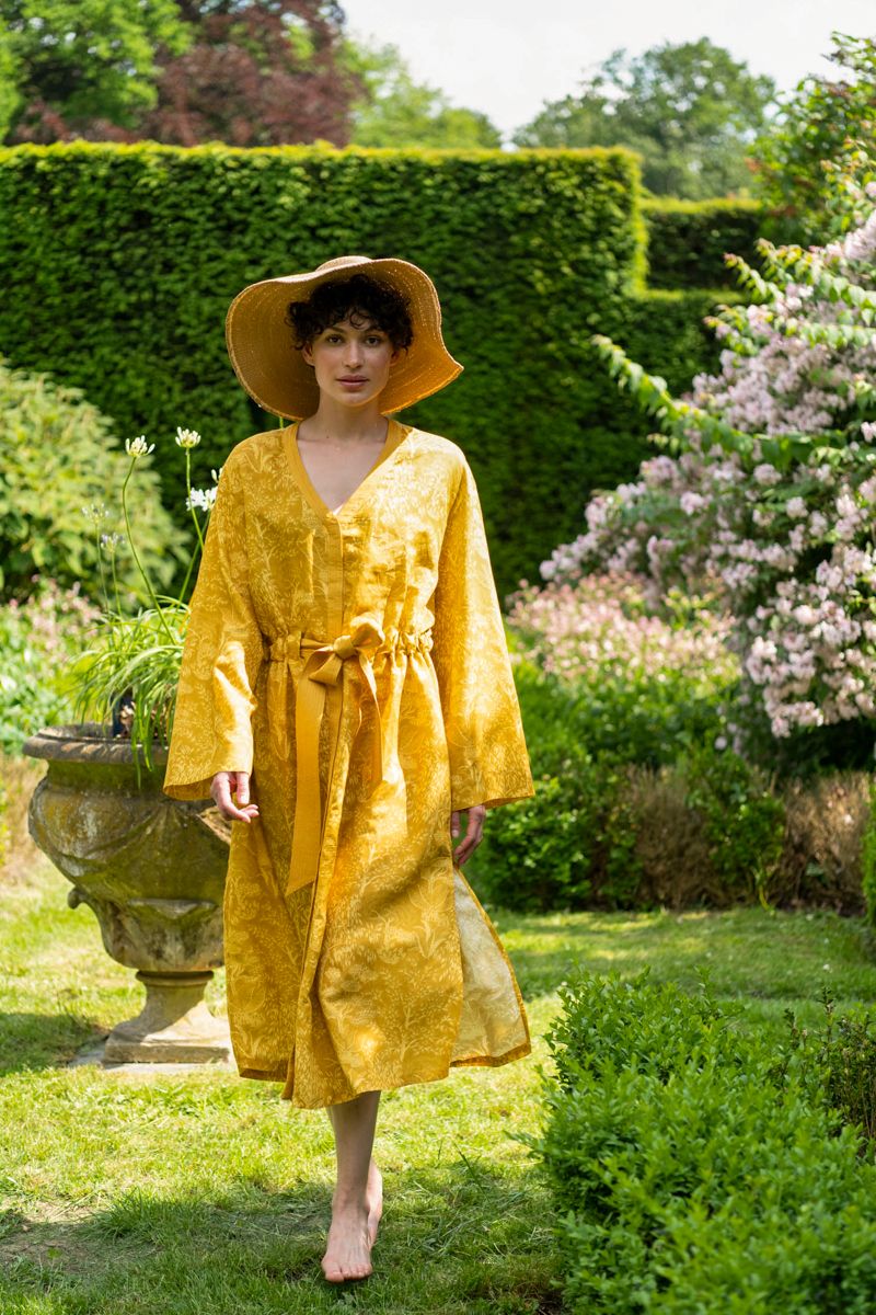 Kleid Origami Gelb