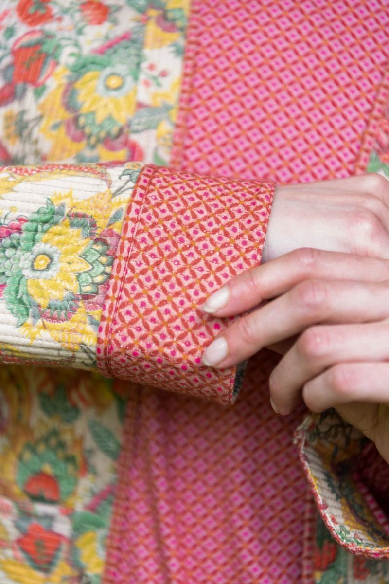 Vest Quilted Kyoto Festival Geel