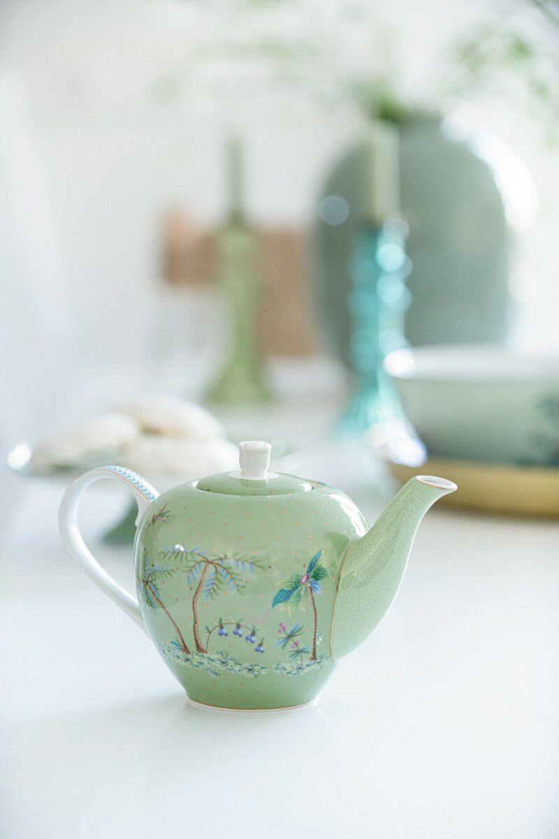Théière de Petite Taille Jolie en Coloris Vert