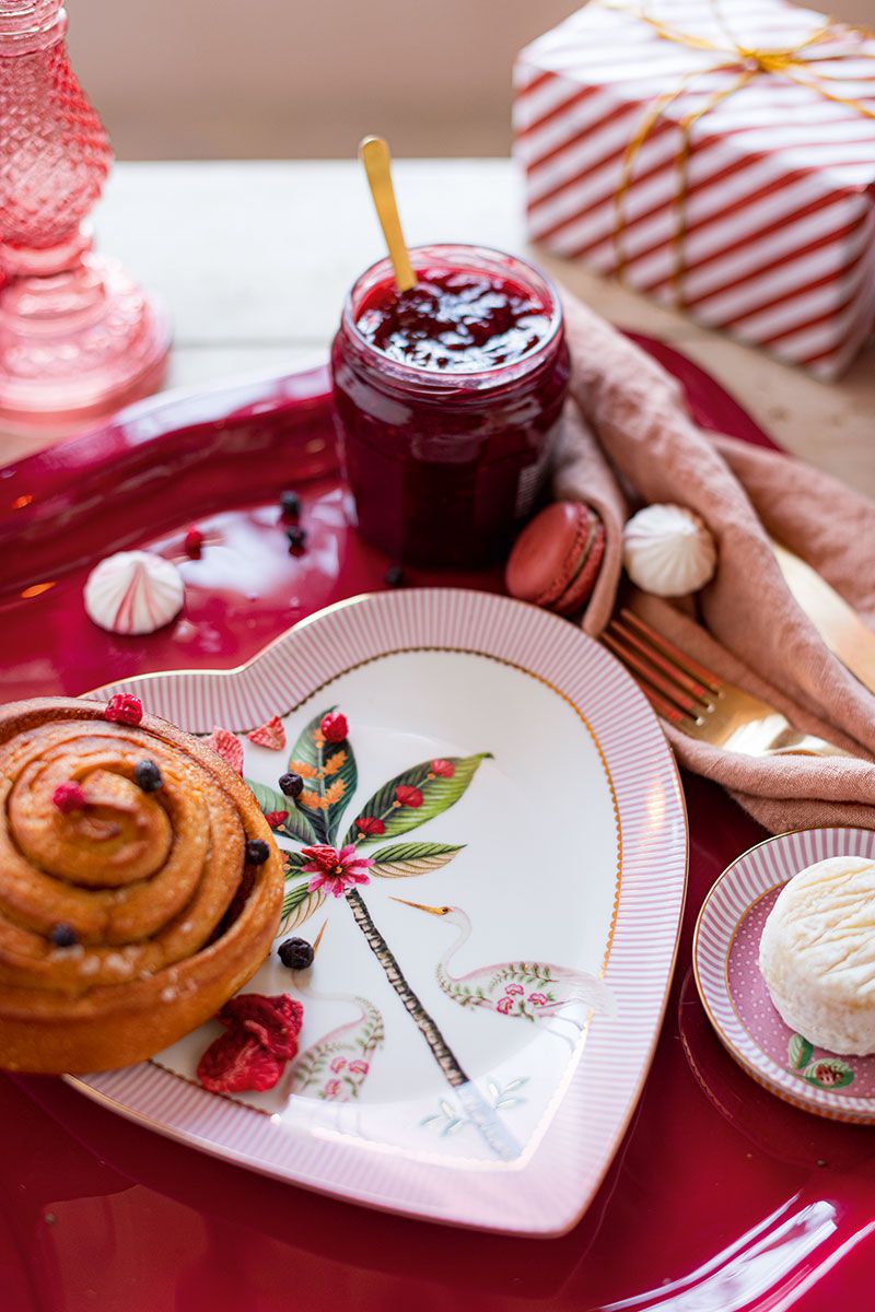 Lot de 2 Assiettes en Forme de Cœur La Majorelle Rosa