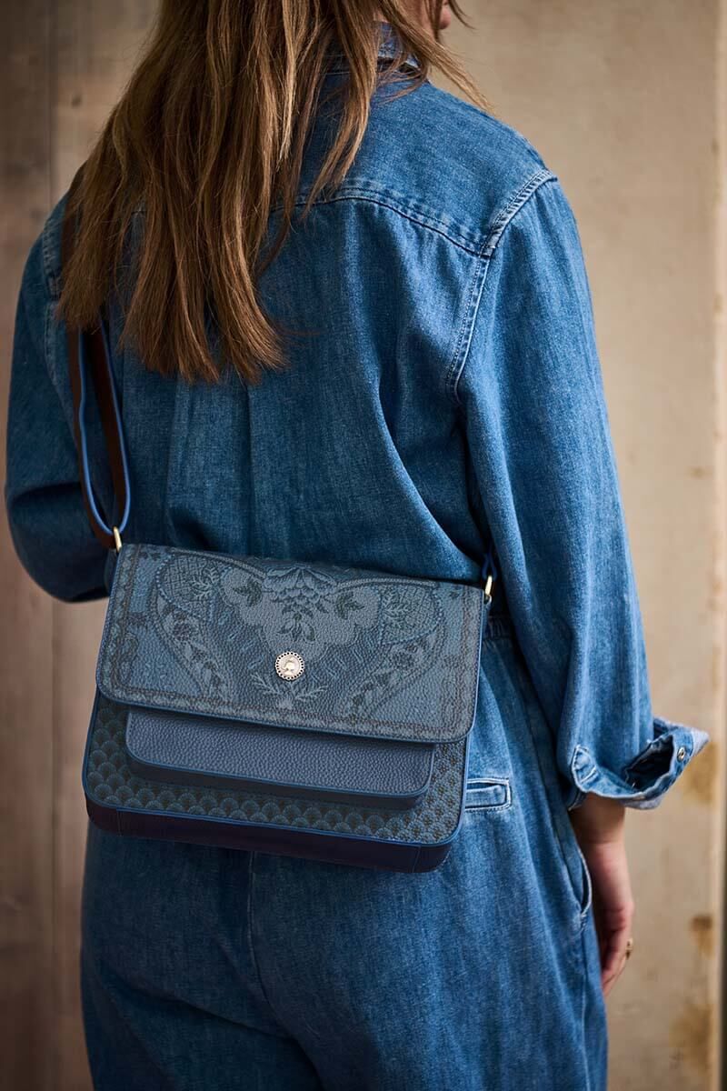 Schultertasche Kyoto Festival Blau