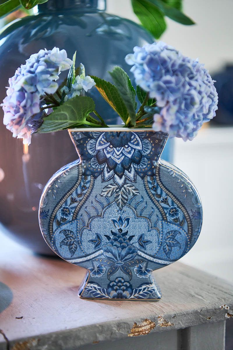 Kyoto Festival Vase Blau 16.5cm