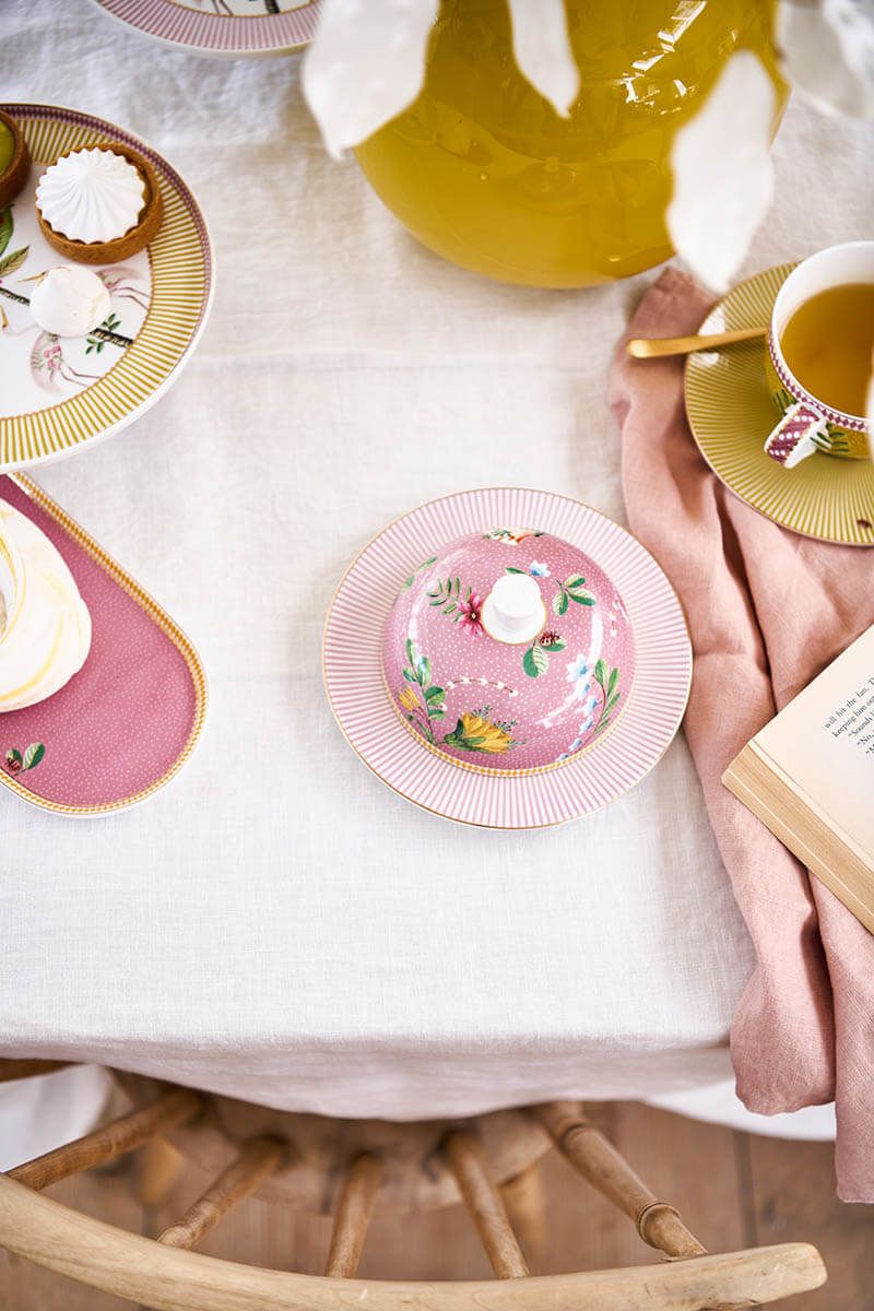 La Majorelle Butter Dish Round Pink