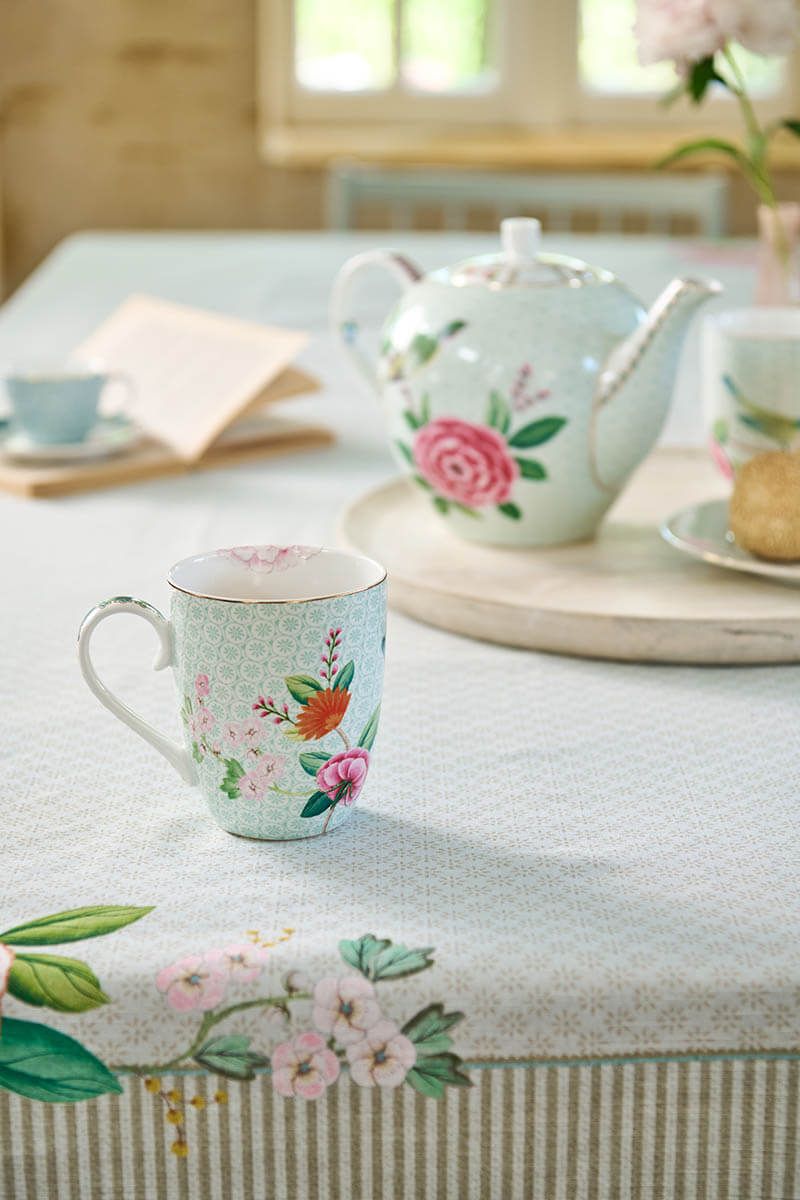 Blushing Birds Set/2 Mugs XL White