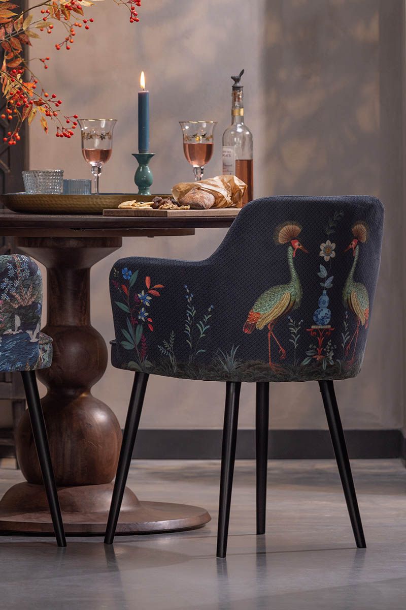 Stuhl Flirting Birds Blau
