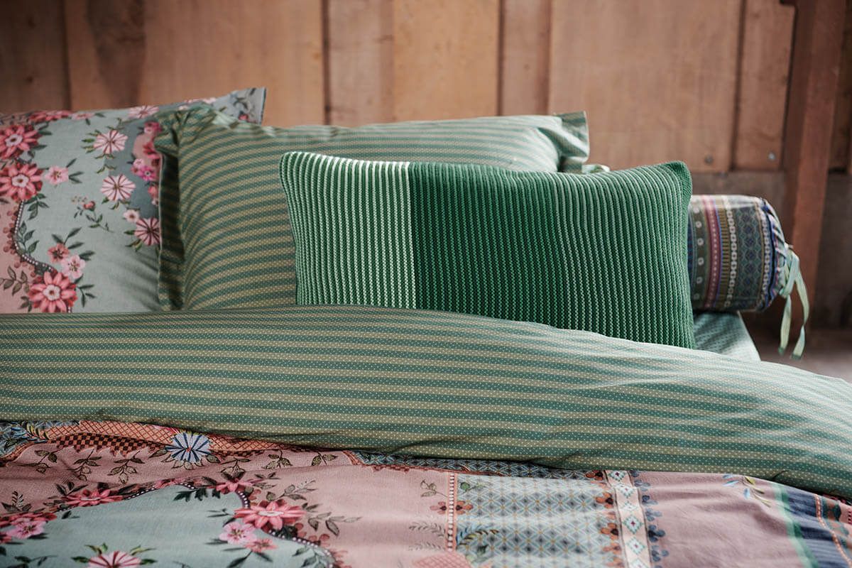 Cushion Blockstripe Green
