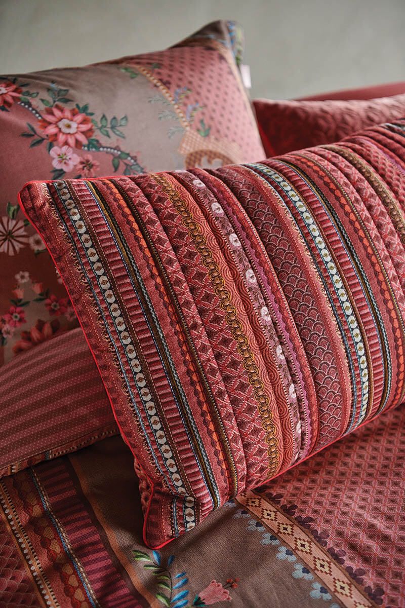 Cushion Quilted Ribbon Red
